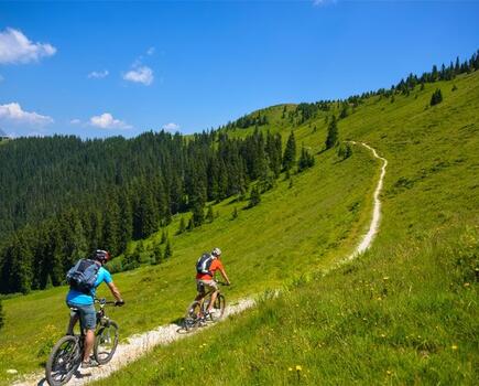 Fahrrad fahren am Hochgipfel